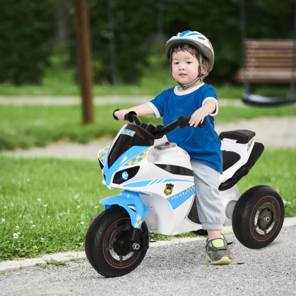Glijauto, Glijvoertuig Met Muziek En Koplampen, Kindervoertuig In Race Motorfiets Ontwerp, Tot 20kg 18 36 Maanden Blauw