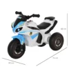 Glijauto, Glijvoertuig Met Muziek En Koplampen, Kindervoertuig In Race Motorfiets Ontwerp, Tot 20kg 18 36 Maanden Blauw