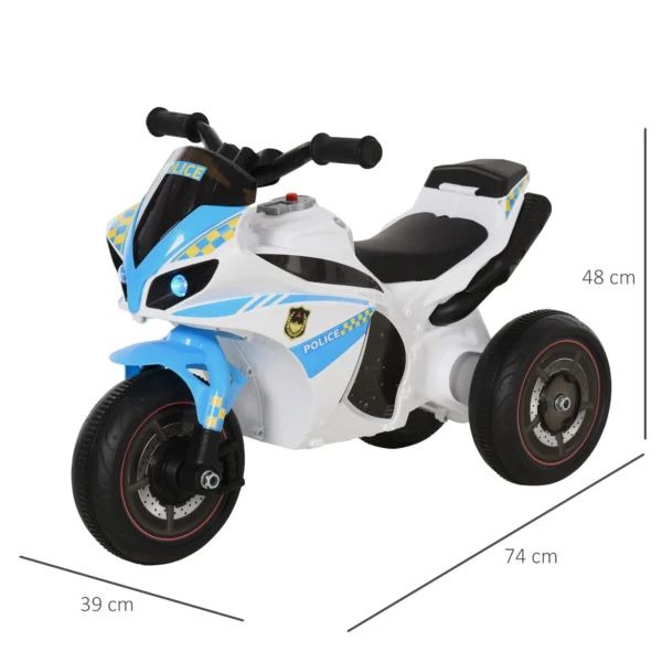 Glijauto, Glijvoertuig Met Muziek En Koplampen, Kindervoertuig In Race Motorfiets Ontwerp, Tot 20kg 18 36 Maanden Blauw