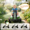 Gokart Met Pedalen, Trapauto Voor Kinderen Met Rem, Antislip Wielen, Metalen Frame, 3 6 Jaar, Groen