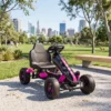 Gokart Met Pedalen, Trapauto Voor Kinderen Met Rem, Antislip Wielen, Metalen Frame, 3 6 Jaar, Roze