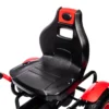 Gokart Trapauto Met Handrem, Verstelbare Stoel, Voor En Achteruitversnelling, Tot 50kg Voor Kinderen Van 5 12 Jaar Rood
