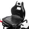 Gokart Tretauto Mit Handbremse, Verstellbarem Sitz, Vor Und Rückwärtsgang, Bis 50kg Für Kinder 5 12 Jahren Weiß