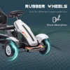 Gokart Tretauto Mit Handbremse, Verstellbarem Sitz, Vor Und Rückwärtsgang, Bis 50kg Für Kinder 5 12 Jahren Weiß