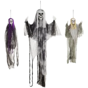 Hängende Skelett Geister, 3er Set, Halloweendeko, Verstellbare Arme, 90/110/200cm