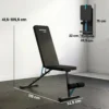 Hantelbank Verstellbar Trainingsbank Mit Beinstrecker 7 Fach Rückenlehne, Verstellbar Polster 300 Kg Last