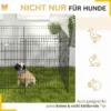 Huisdierenren, Speelren Voor Puppy's En Kleine Honden, Met Deur, Geschikt Voor Binnen En Buiten, 91cm, Zwart