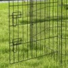 Huisdierenren, Speelren Voor Puppy's En Kleine Honden, Met Deur, Geschikt Voor Binnen En Buiten, 91cm, Zwart