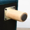 Hundesofa Hundebett Hundecouch Aus Samt Mit Rückenlehne, Holzbeine, Kissen, Bis Zu 8 Kg 64 X 45 X 36 Cm Blau