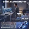 In Hoogte Verstelbare Bureau Met Geheugenfunctie, 2 Kabeldoorvoeren En LED display, Zit sta bureau, Wit