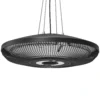 Infrarood Hangende Verwarming 2000W Carbonvezel Plafondverwarming Met LED verlichting Touch & Afstandsbediening 2 Verwarmingsniveaus