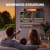 Infrarood Hangende Verwarmingstraler 2000W Carbonvezel Plafondverwarmingstraler Met App Touch & Afstandsbediening 9 Verwarmingsniveaus