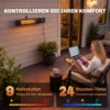 Infrarood Hangende Verwarmingstraler 2000W Carbonvezel Plafondverwarmingstraler Met App Touch & Afstandsbediening 9 Verwarmingsniveaus