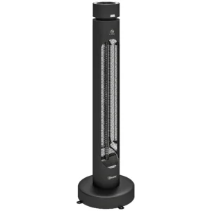 Infrarood Verwarmingstoestel 2000W Carbonvezel Oscillerende Staande Verwarming Met Afstandsbediening 8 Verwarmingsniveaus Beschermhoes