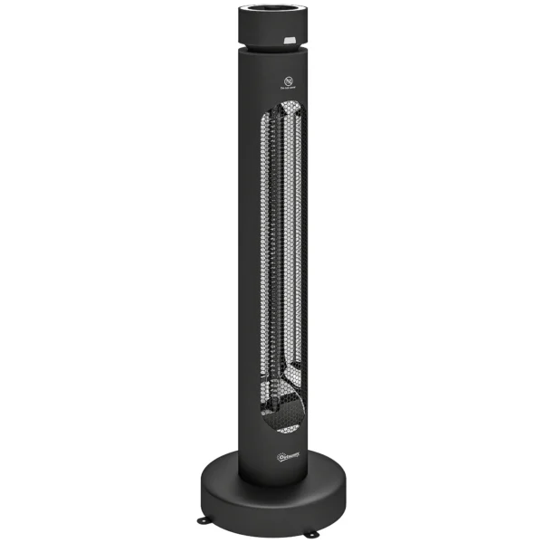 Infrarood Verwarmingstoestel 2000W Carbonvezel Oscillerende Staande Verwarming Met Afstandsbediening 8 Verwarmingsniveaus Beschermhoes