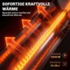 Infrarood Verwarmingstoestel 2000W Carbonvezel Oscillerende Staande Verwarming Met Afstandsbediening 8 Verwarmingsniveaus Beschermhoes