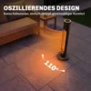 Infrarood Verwarmingstoestel 2000W Carbonvezel Oscillerende Staande Verwarming Met Afstandsbediening 8 Verwarmingsniveaus Beschermhoes