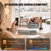 Infrarood Verwarmingstoestel 2000W Carbonvezel Oscillerende Staande Verwarming Met Afstandsbediening 8 Verwarmingsniveaus Beschermhoes