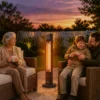 Infrarood Verwarmingstoestel 2000W Koolstofvezel Staande Verwarming Met Afstandsbediening 8 Verwarmingsniveaus Beschermhoes Timer Kantelbeveiliging