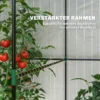Kas Broeikas Koud Frame, Weerbestendig, Oprolbare Deur, 200 X 200 X 140 Cm, Wit, Donkergroen