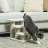 Katzentreppe 3 Stufen Tiertreppe Treppe Für Katze Haustiertreppe Plüsch 45 X 35 X 34 Cm Cm Beige