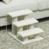 Katzentreppe 3 Stufen Tiertreppe Treppe Für Katze Haustiertreppe Plüsch 45 X 35 X 34 Cm Cm Beige