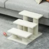 Katzentreppe 3 Stufen Tiertreppe Treppe Für Katze Haustiertreppe Plüsch 45 X 35 X 34 Cm Cm Beige