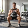 Kettlebell Kugelhantel 14 Kg Gewicht Hantel Mit Sand Befüllt Für Anfänger Schwarz