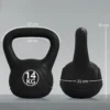 Kettlebell Kugelhantel 14 Kg Gewicht Hantel Mit Sand Befüllt Für Anfänger Schwarz