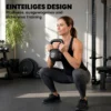 Kettlebell Kugelhantel 14 Kg Gewicht Hantel Mit Sand Befüllt Für Anfänger Schwarz