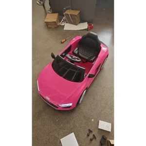 Kinder Elektroauto 12V Kinderauto Mit Fernbedienung Lithium Akku 2 Motor Sanftanlauf Hinterradfederung Rosa