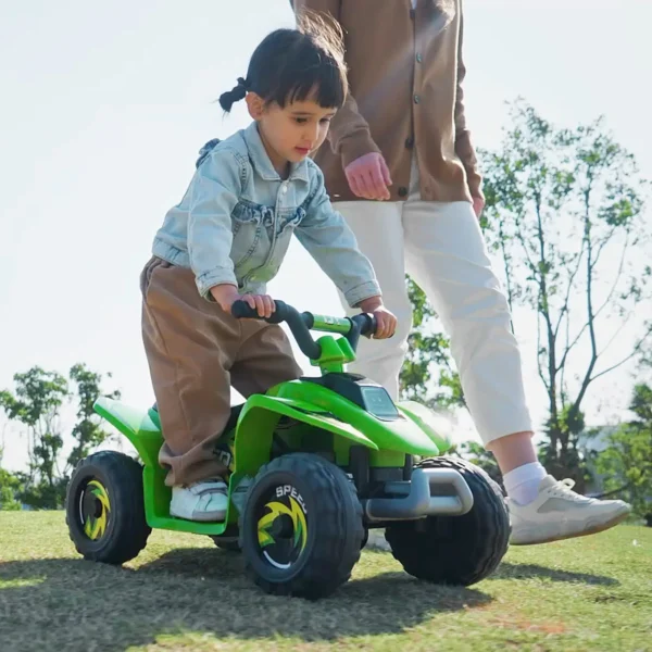 Kinder Quad Elektro 6V Kinderquad Mit Vorwärts , Rückwärtsfunktion Für Kinder 1,5 3 Jahre Bis 20 Kg Grün