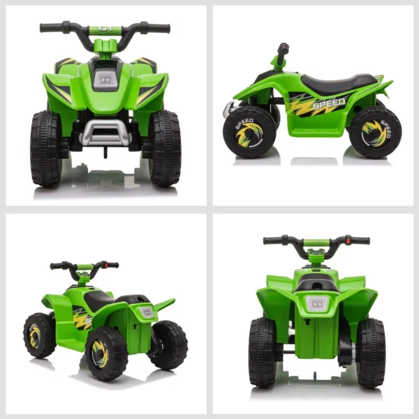 Kinder Quad Elektro 6V Kinderquad Mit Vorwärts , Rückwärtsfunktion Für Kinder 1,5 3 Jahre Bis 20 Kg Grün