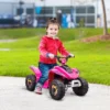 Kinder Quad Elektro 6V Kinderquad Mit Vorwärts , Rückwärtsfunktion Für Kinder 1,5 3 Jahre Bis 20 Kg Rosa