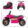 Kinder Quad Elektro 6V Kinderquad Mit Vorwärts , Rückwärtsfunktion Für Kinder 1,5 3 Jahre Bis 20 Kg Rosa