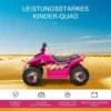 Kinder Quad Elektro 6V Kinderquad Mit Vorwärts , Rückwärtsfunktion Für Kinder 1,5 3 Jahre Bis 20 Kg Rosa