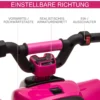 Kinder Quad Elektro 6V Kinderquad Mit Vorwärts , Rückwärtsfunktion Für Kinder 1,5 3 Jahre Bis 20 Kg Rosa