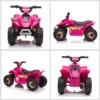 Kinder Quad Elektro 6V Kinderquad Mit Vorwärts , Rückwärtsfunktion Für Kinder 1,5 3 Jahre Bis 20 Kg Rosa