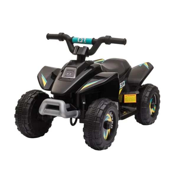 Kinder Quad Elektro 6V Kinderquad Mit Vorwärts , Rückwärtsfunktion Für Kinder 1,5 3 Jahre Bis 20 Kg Schwarz