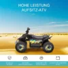 Kinder Quad Elektro 6V Kinderquad Mit Vorwärts , Rückwärtsfunktion Für Kinder 1,5 3 Jahre Bis 20 Kg Schwarz