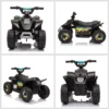 Kinder Quad Elektro 6V Kinderquad Mit Vorwärts , Rückwärtsfunktion Für Kinder 1,5 3 Jahre Bis 20 Kg Schwarz