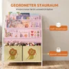 Kinderboekenkast Met 2 Open Vakken 3 Hangende Rekken 60 X 30 X 76 Cm Wit