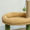 Krabpaal 98 Cm Hoog Met Grot, Kattenbed In Bladvorm, Jute Stammen, 2 Speelballen Voor Katten Onder De 5 Kg