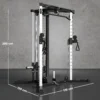 Kraftstation Fitnessstation Met Latzug, Klimmzugstange Curl /Ruderstange Handvatten, 15 Keer Verstelbaar