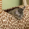 Kratzbaum 101 Cm Katzenturm Im Giraffendesign, Mit Höhle, Spielball, Jutestämme Für Mittelgroße Katzen Bis 5 Kg