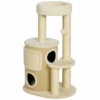 Kratzbaum Mit 2 stöckiger Kratztonne Katzenbaum Mit Sisal Kratzpfosten, Plattform Sisalbrett Spielball, Für Katzen 5kg