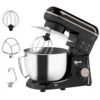 Küchenmaschine Knetmaschine Mit 4,5L Edelstahlschüssel 1300W Teigmaschine Mit 6+P Geschwindigkeit Beige