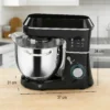 Küchenmaschine Knetmaschine Mit 7L Edelstahlschüssel 1400W Mit Kippkopf, Knethaken, Schneebesen, Rührbesen