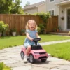 LAND ROVER DISCOVERY Rutschauto, Rutschfahrzeug Mit Hupe, Motorgeräuschen Stauraum Unter Dem Sitz 18 36 Monaten Rosa