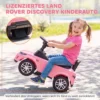 LAND ROVER DISCOVERY Rutschauto, Rutschfahrzeug Mit Hupe, Motorgeräuschen Stauraum Unter Dem Sitz 18 36 Monaten Rosa